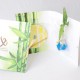Carte de voeux avec plante bambou et CD - Thème relaxation zen