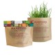 Sac de plantation publicitiare autoportant en papier kraft grand format