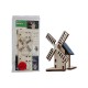 Petit moulin solaire publicitaire en bois personnalisable par gravure laser