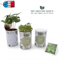 Sachets de graines standard pour le kit de plantation publicitaire personnalisable en pot biodégradable