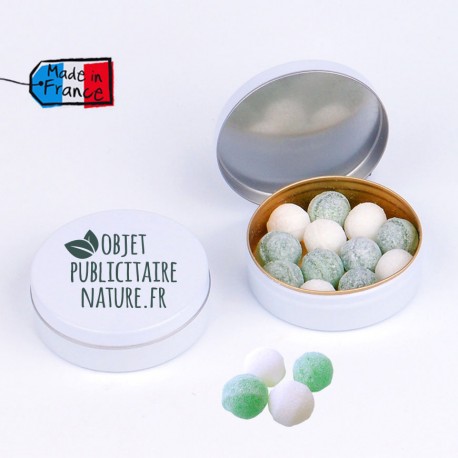 Boîte bonbons personnalisable 50mm 16 Gr - Parfum anis