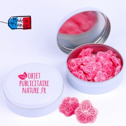 Boîte bonbons personnalisable 75mm 50Gr - Parfum miel coquelicot