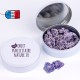 Boîte bonbons personnalisable 75mm 50Gr - Pastille à la violette