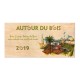 Carte cadeau en bois personnalisée format correspondance 200x99mm