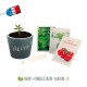 Kit de plantation pot ardoise avec craie en cube personnalisé