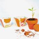 Kit de plantation publicitaire personnalisable pot terre cuite 6 cm