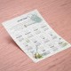 Carte ensemencée à planter format A5 - Calendrier à planter