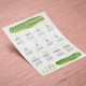 Carte ensemencée à planter format A5 - Calendrier à planter