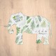 Carte à graines à planter personnalisable forme d'éléphant