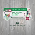 Carte ensemencée personnalisable forme bus