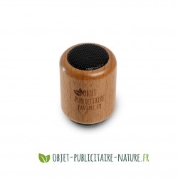 Haut parleur en bois personnalisable gravure ou tampographie