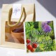 Sac kraft publicitaire personnalisable avec pot terre cuite