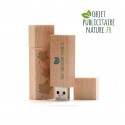 Clé USB personnalisée en bois d'érable 61 x 18 x 9 mm