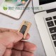 Petite clé USB personnalisable en bois avec oeillet pour porte-clé