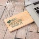 Clé USB personnalisée en bois forme carte visite / carte de crédit
