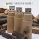 Clé USB ronde en papier recyclé personnalisable