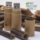 Clé USB ronde en papier recyclé personnalisable