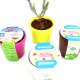 Kit de plantation pot céramique rond 7 cm impression sur fourreau