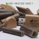 Clé USB en papier recyclé personnalisable - Modèle plat arrondi