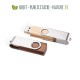 Clé USB publicitaire en bois et métal personnalisable