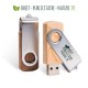 Clé USB publicitaire en bois et métal personnalisable