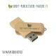 Clé USB personnalisée en plastique 100% recyclé