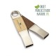 Elégante clé USB en bois et métal personnalisable