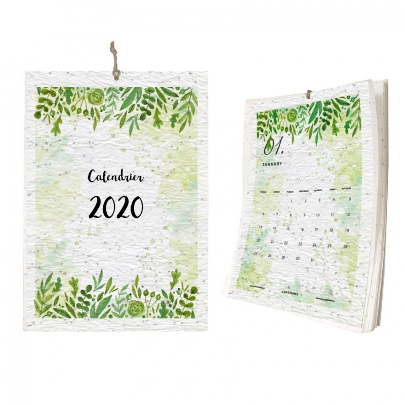 Calendrier ensemencé à planter 2024 Nature - Format A5