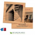 Carte en bois personnalisée format carré 145x145mm
