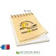 Carnet bloc-note à spirales A6 avec couverture bois personnalisable