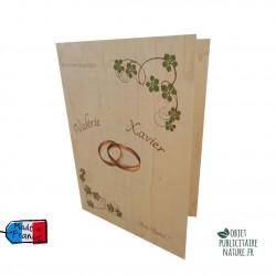 Marque-pages en bois personnalisable format 47x178mm