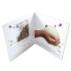 Carte voeux carrée 2 volets avec sachet de graines transparent