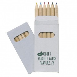 Etui de 6 crayons de couleur en bois