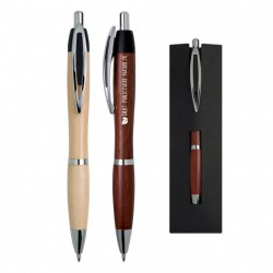 Stylo publicitaire prestige en bois