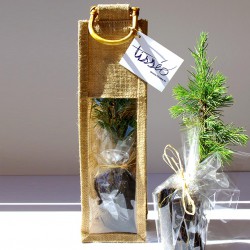 Plant d'arbre publicitaire en sac tissu toile de jute