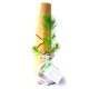 Plant arbre publicitaire en tube bois naturel