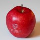 Pomme publicitaire personnalisée à l'encre alimentaire