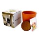 Grand cube de plantation boîte carton personnalisable avec pot terre cuite