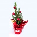 Sapin de Noël avec boules décoratives - Cadeau d'affaire pour Noël